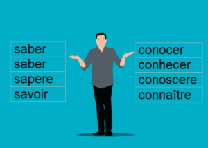 the verb to know saber sapere savoir vs conocer conhecer conoscere connaitre