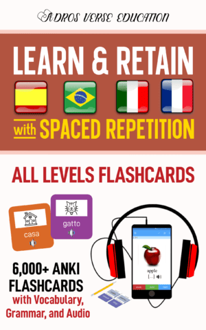 Spanish-Portuguese-Italian-French-Anki-all-levels-complete-course