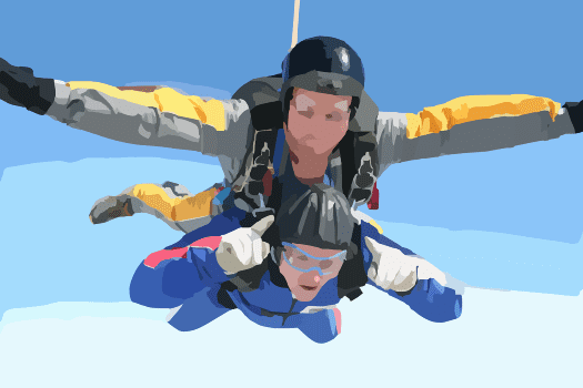 skydiving